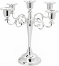 Silver 5 Arm Candelabra - 30cm
