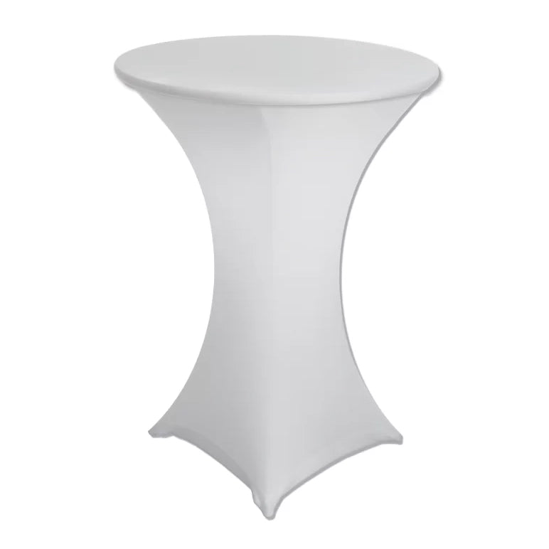 White Spandex Poseur Cocktail Tablecloth