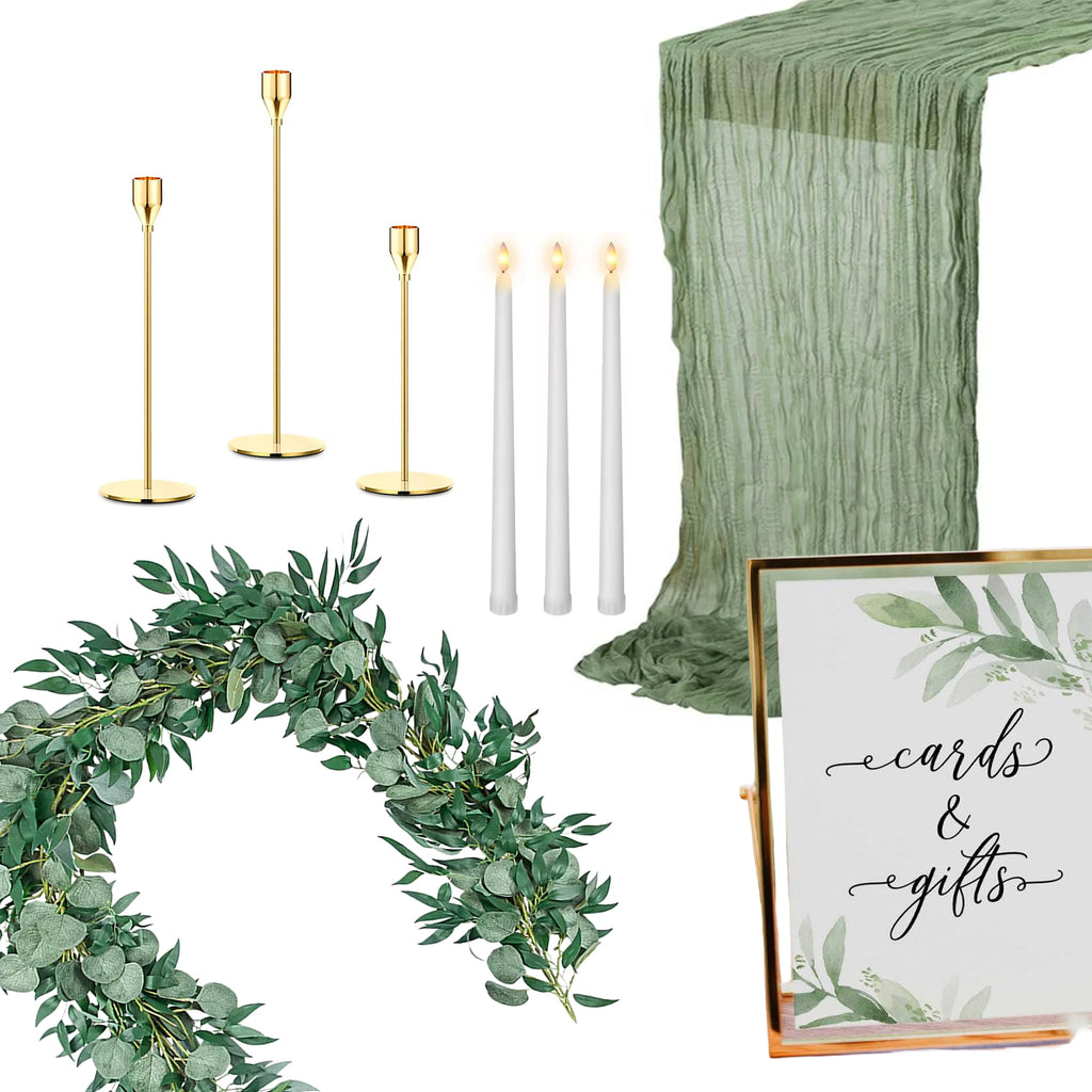 Greenery Baby Shower Table Decor Package