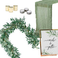 Greenery Baby Shower Table Decor Package