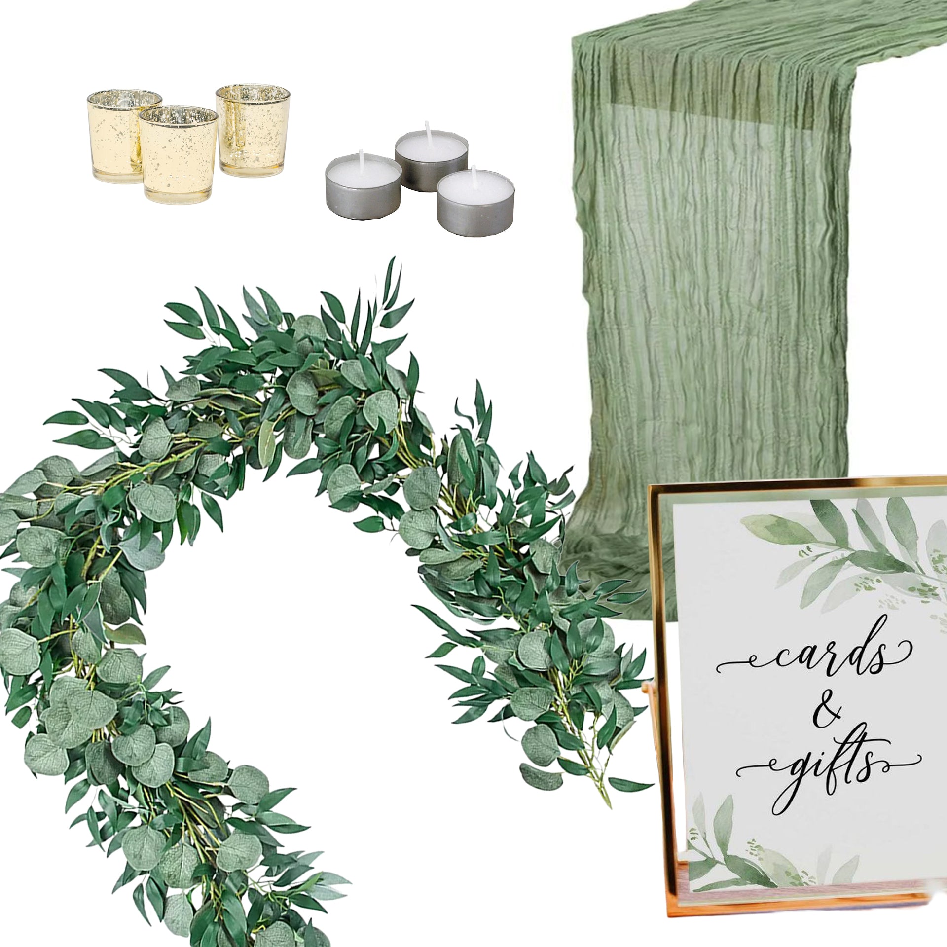 Greenery Baby Shower Table Decor Package