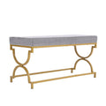 Grey Velvet Bench - 3ft