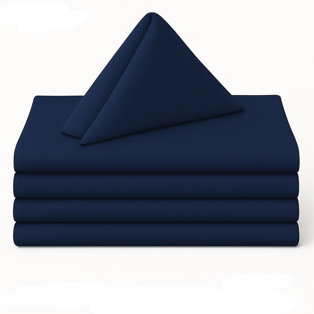 Navy Blue Polyester Napkins