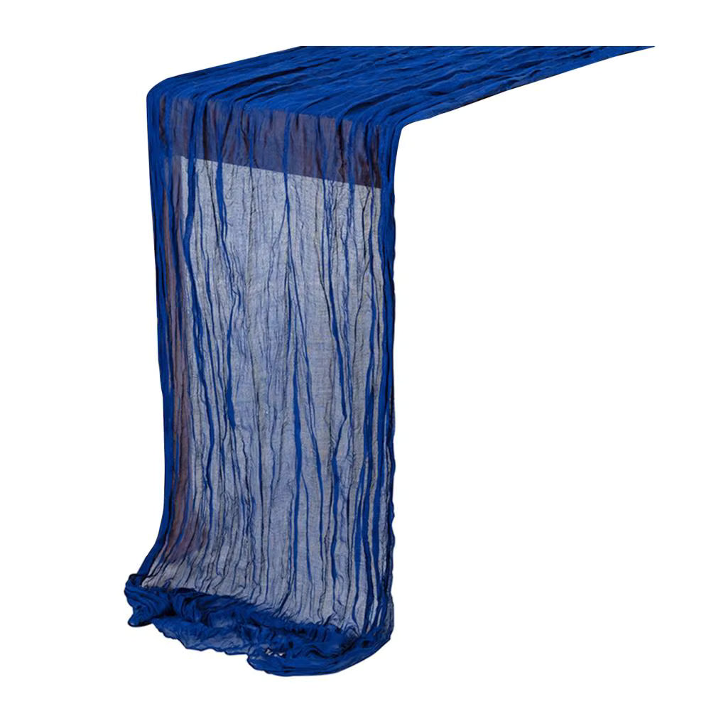 Royal Blue Cheesecloth Table Runner