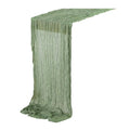 Sage Green Cheesecloth Table Runner