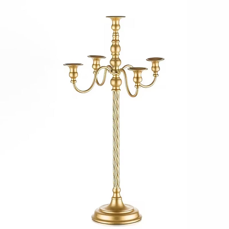 Gold 5 Arm Candelabra - 71cm