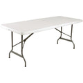 Rectangular Folding Table White 6ft
