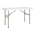 Rectangular Folding Table White 4ft
