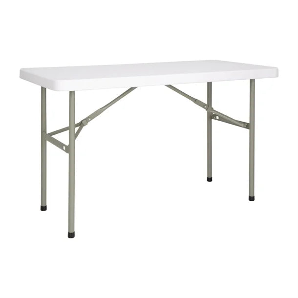 Rectangular Folding Table White 4ft